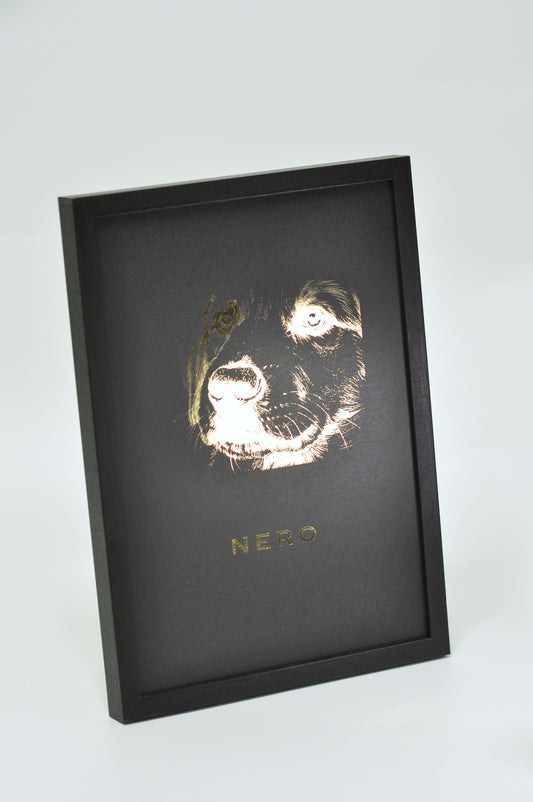  寵物印記相框(黑)|Pet Paw Print Frame (Black)