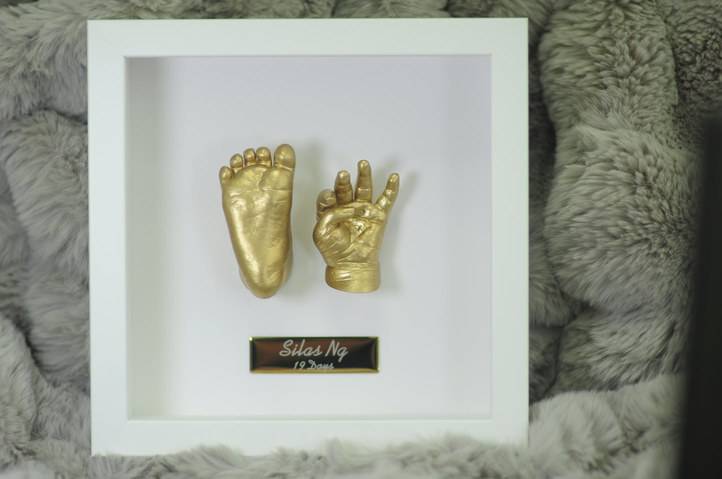 初生嬰兒3D手腳模相框｜Newborn 3D Hand & Foot Casting Frame