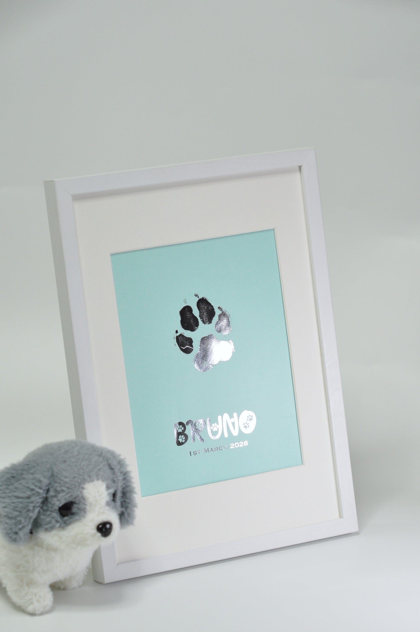 ‌ 寵物印記相框(白)｜Pet Paw Print Frame (White)